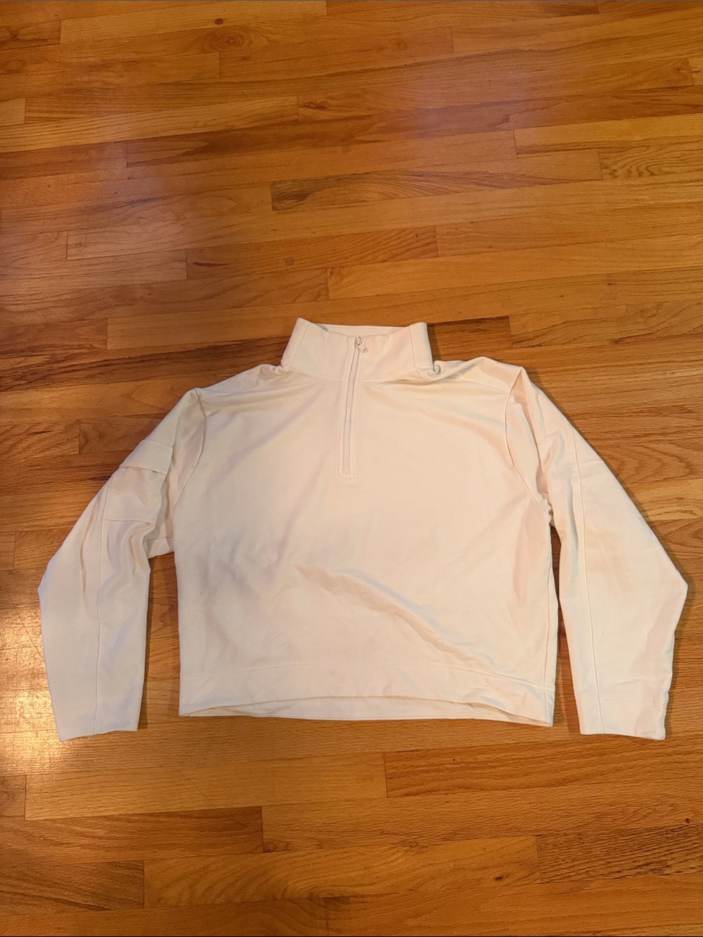 Athleta Half-Zip Cargo Sweatshirt - Cream- See Matching Pants also in My Closet